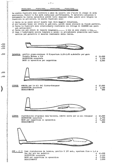 Schaller - Catalogo Fusoliere - Pagina 1