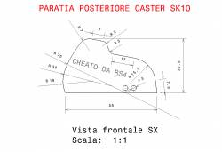 Disegno Quotato Paratia In Carbonio Per Buggy 1/10 Realizzato Da Me