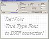 Testo da font true type a polilinee DXF-devfont.jpg