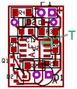 Disposizione dei componenti sullo stampato
